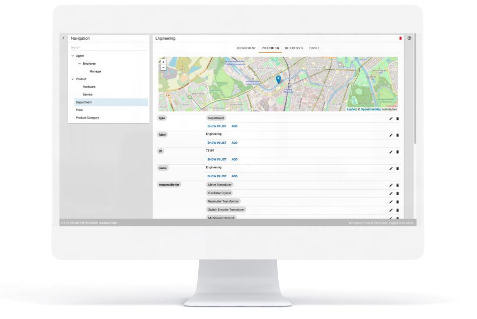 screenshot of eccenca Corporate Memory